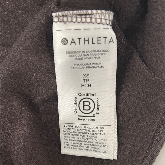 Athletes Pranayama wrap size XS in dark chocolate brown - Picture 3 of 3